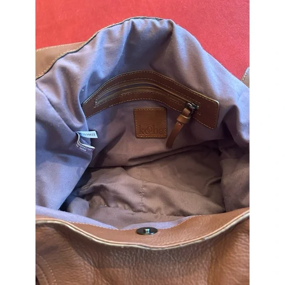 Kooba Brown Leather Jonnie Hobo Shoulder Bag - Picture 4 of 11